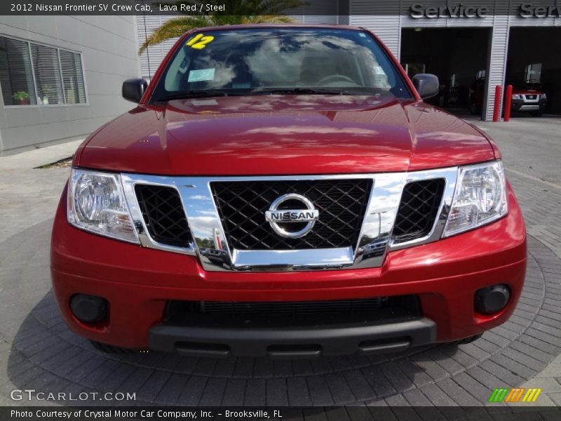 Lava Red / Steel 2012 Nissan Frontier SV Crew Cab