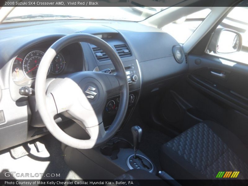 Vivid Red / Black 2008 Suzuki SX4 Crossover AWD