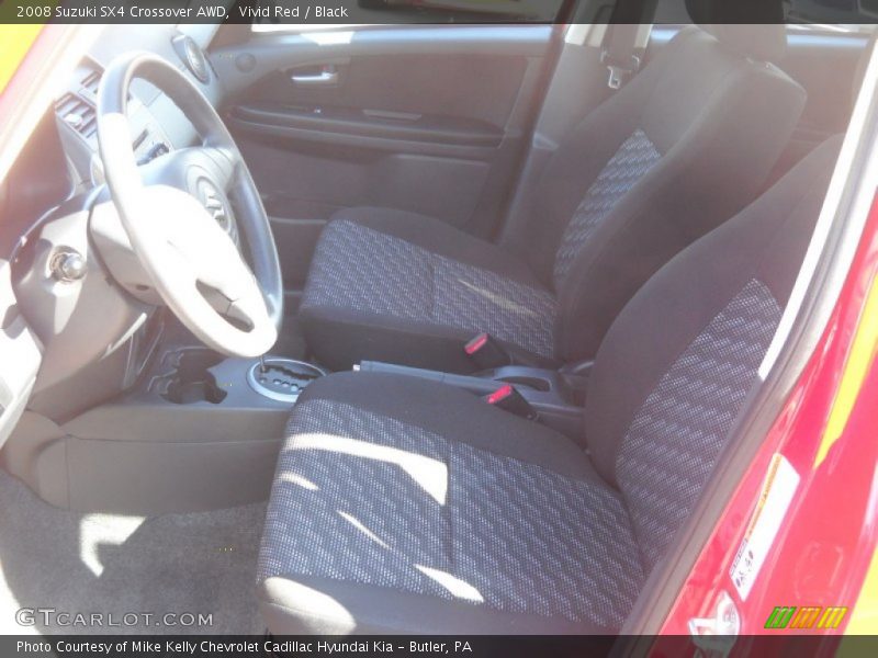 Vivid Red / Black 2008 Suzuki SX4 Crossover AWD