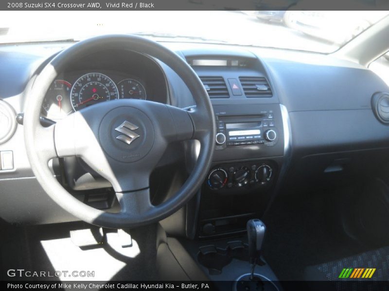 Vivid Red / Black 2008 Suzuki SX4 Crossover AWD
