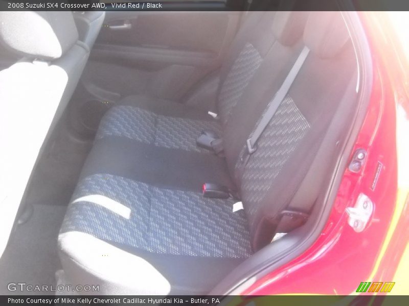 Vivid Red / Black 2008 Suzuki SX4 Crossover AWD