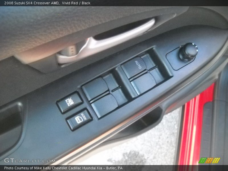 Vivid Red / Black 2008 Suzuki SX4 Crossover AWD
