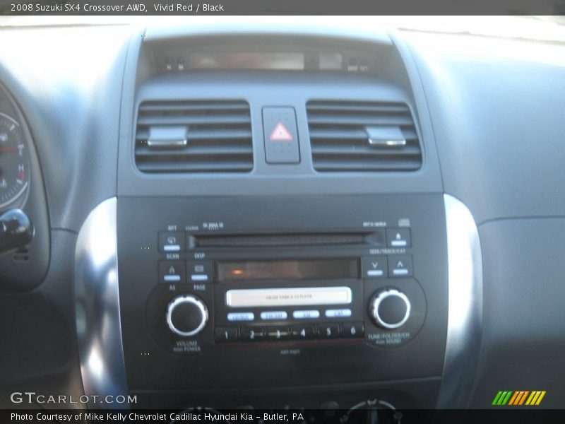 Vivid Red / Black 2008 Suzuki SX4 Crossover AWD