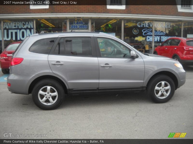 Steel Gray / Gray 2007 Hyundai Santa Fe GLS 4WD