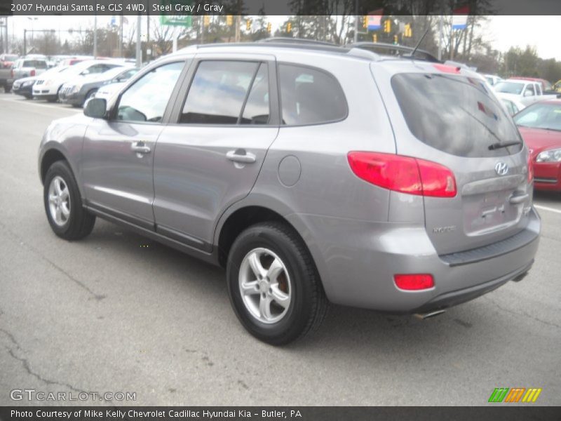 Steel Gray / Gray 2007 Hyundai Santa Fe GLS 4WD