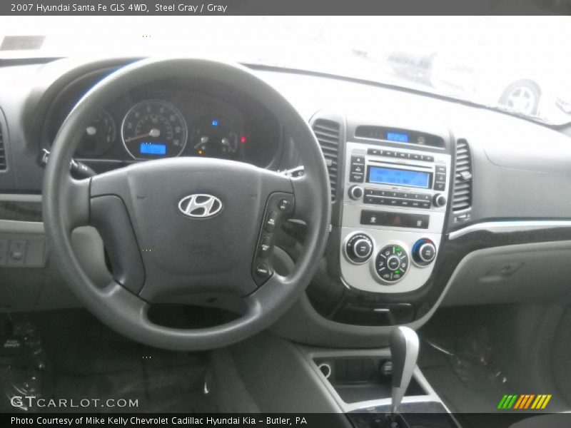 Steel Gray / Gray 2007 Hyundai Santa Fe GLS 4WD