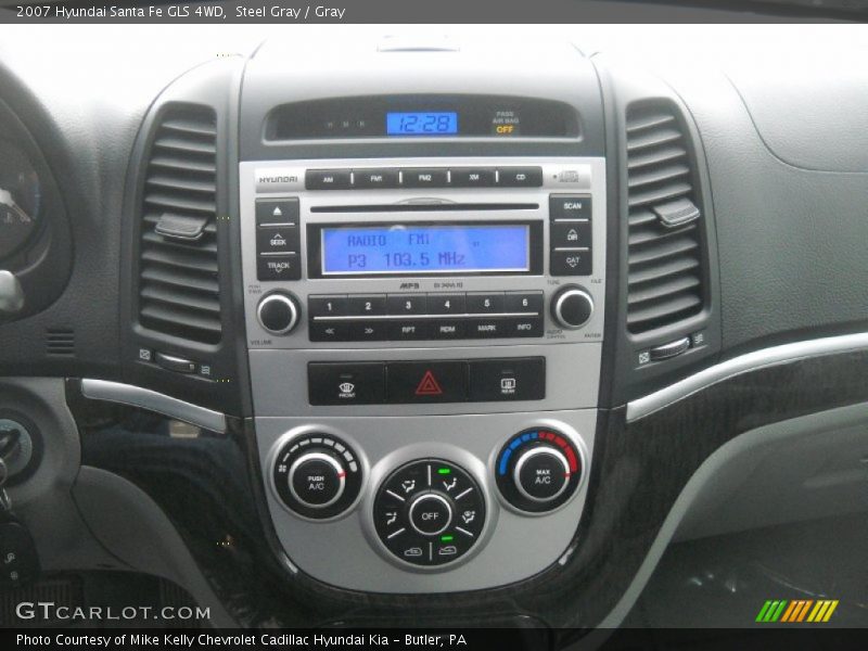 Steel Gray / Gray 2007 Hyundai Santa Fe GLS 4WD