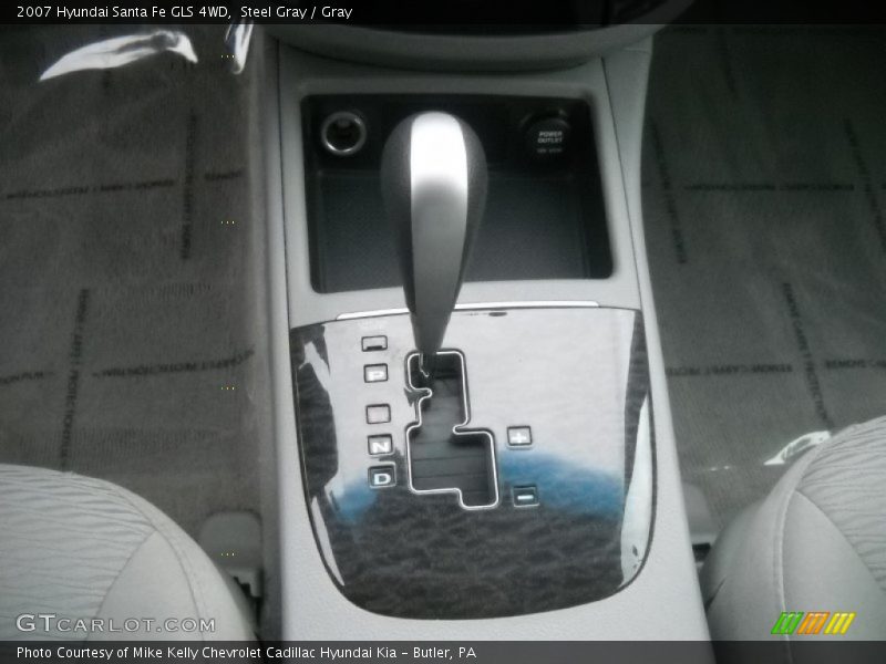 Steel Gray / Gray 2007 Hyundai Santa Fe GLS 4WD