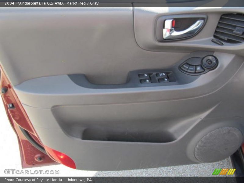 Merlot Red / Gray 2004 Hyundai Santa Fe GLS 4WD