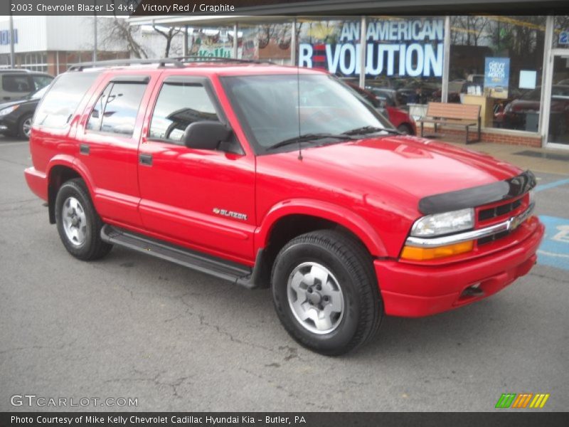 Victory Red / Graphite 2003 Chevrolet Blazer LS 4x4
