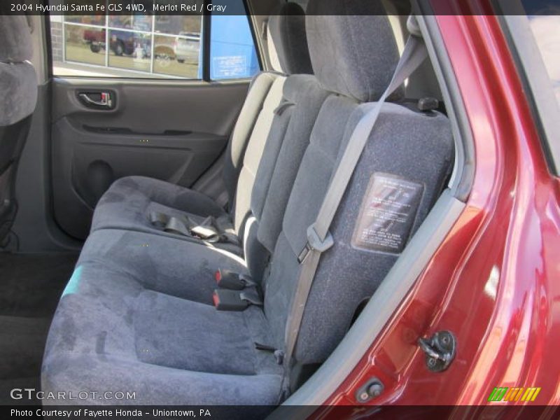 Merlot Red / Gray 2004 Hyundai Santa Fe GLS 4WD