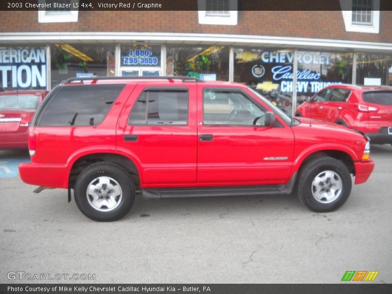 Victory Red / Graphite 2003 Chevrolet Blazer LS 4x4