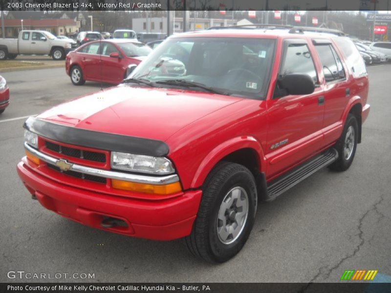 Victory Red / Graphite 2003 Chevrolet Blazer LS 4x4