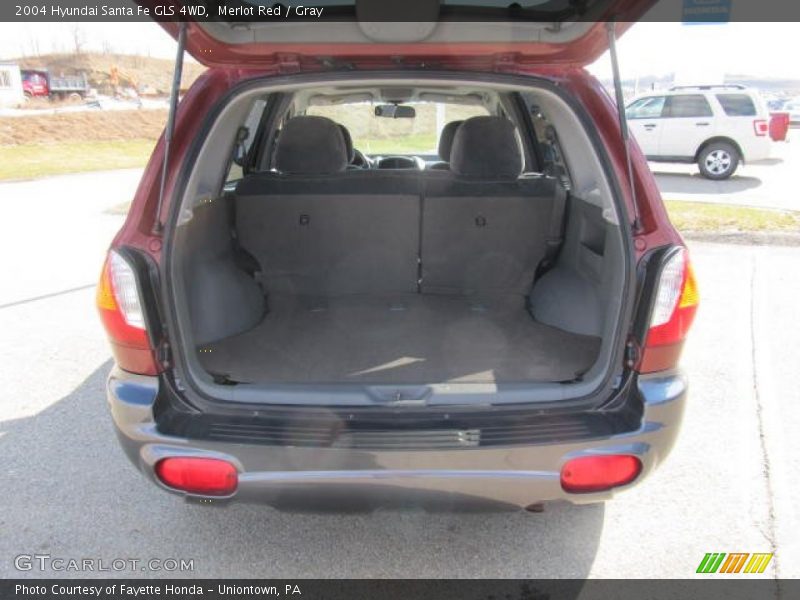 Merlot Red / Gray 2004 Hyundai Santa Fe GLS 4WD