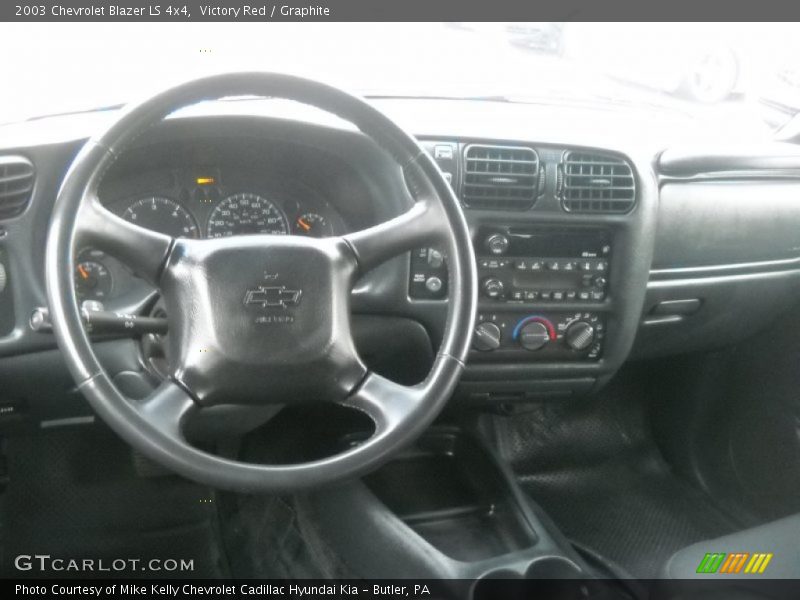 Victory Red / Graphite 2003 Chevrolet Blazer LS 4x4
