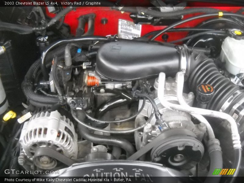 Victory Red / Graphite 2003 Chevrolet Blazer LS 4x4