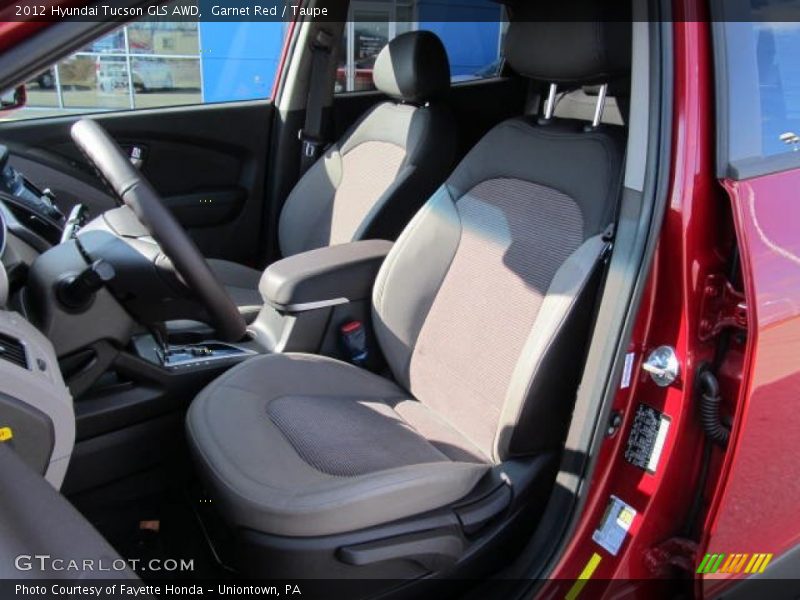 Garnet Red / Taupe 2012 Hyundai Tucson GLS AWD