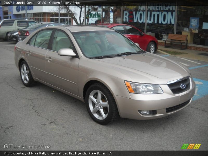 Golden Beige / Beige 2007 Hyundai Sonata SE V6