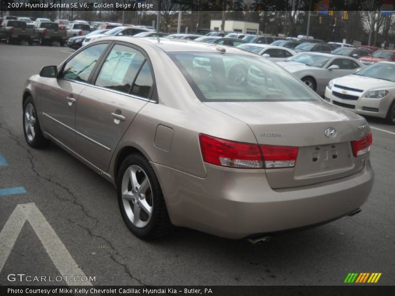 Golden Beige / Beige 2007 Hyundai Sonata SE V6
