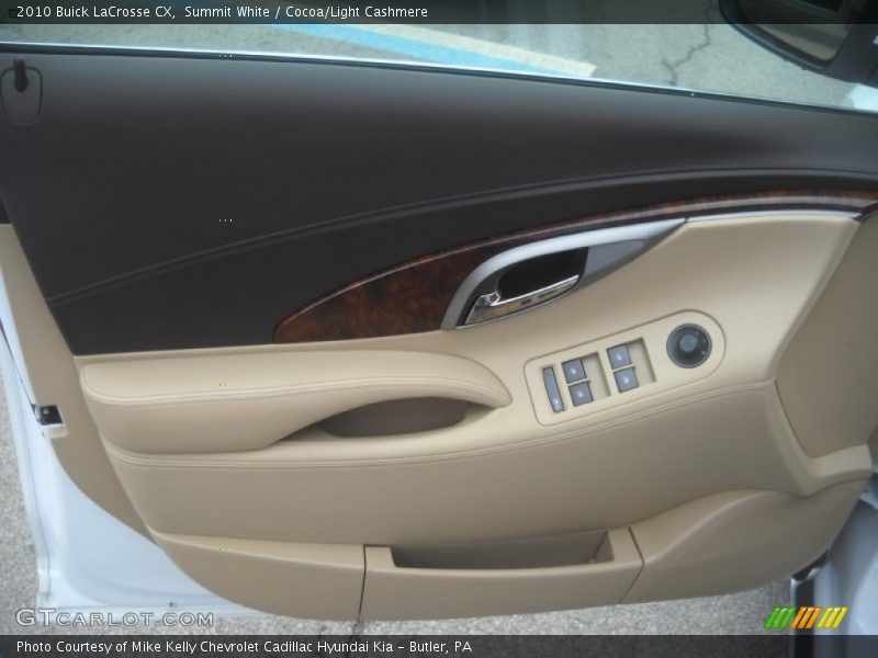Summit White / Cocoa/Light Cashmere 2010 Buick LaCrosse CX