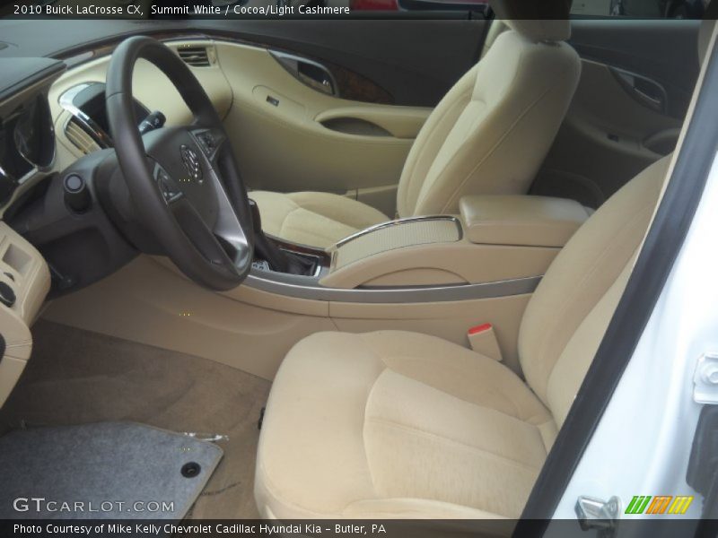 Summit White / Cocoa/Light Cashmere 2010 Buick LaCrosse CX