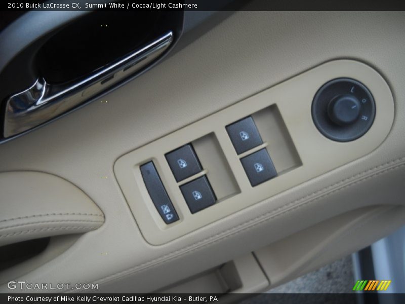 Summit White / Cocoa/Light Cashmere 2010 Buick LaCrosse CX