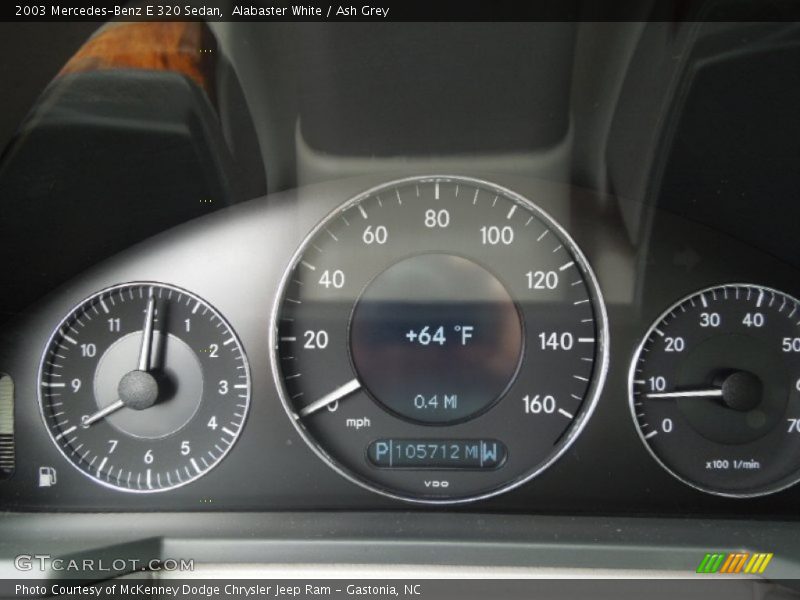 Alabaster White / Ash Grey 2003 Mercedes-Benz E 320 Sedan