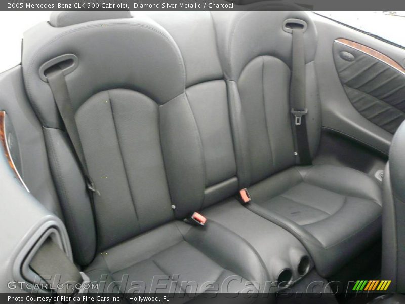 Diamond Silver Metallic / Charcoal 2005 Mercedes-Benz CLK 500 Cabriolet