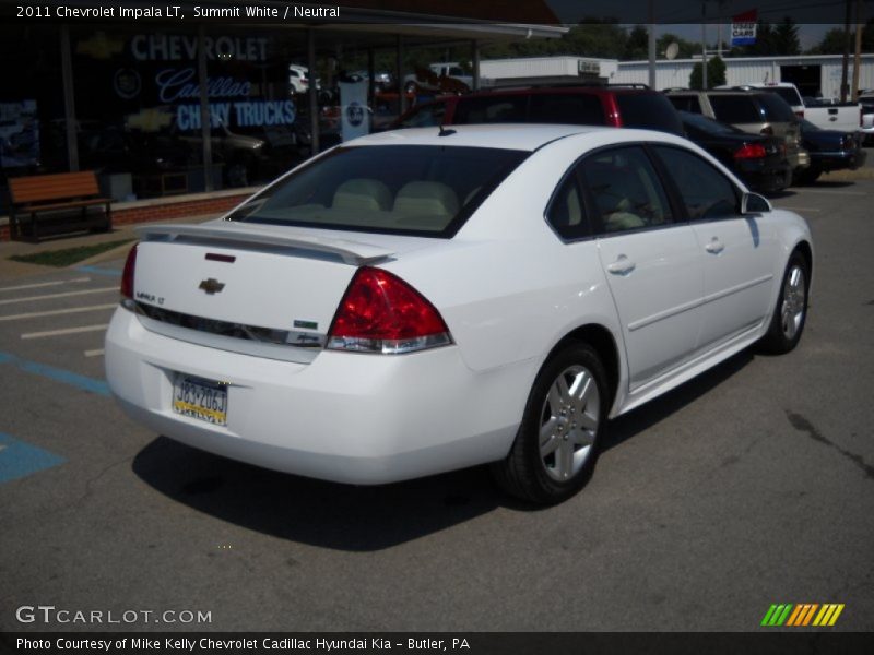 Summit White / Neutral 2011 Chevrolet Impala LT