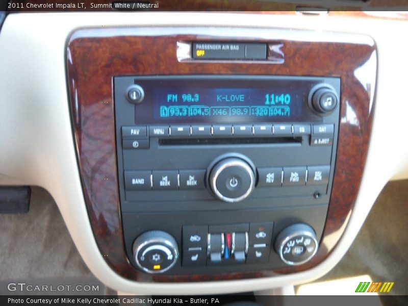 Summit White / Neutral 2011 Chevrolet Impala LT