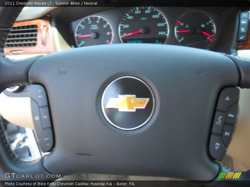 Summit White / Neutral 2011 Chevrolet Impala LT