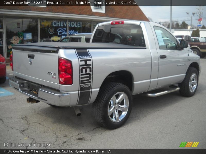 Bright Silver Metallic / Medium Slate Gray 2007 Dodge Ram 1500 SLT Regular Cab 4x4