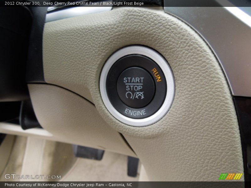 Deep Cherry Red Crystal Pearl / Black/Light Frost Beige 2012 Chrysler 300