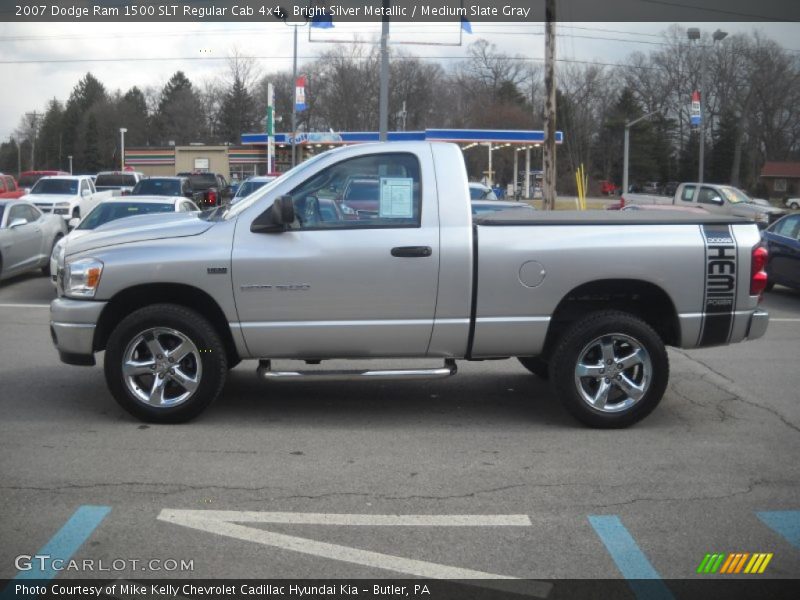 Bright Silver Metallic / Medium Slate Gray 2007 Dodge Ram 1500 SLT Regular Cab 4x4
