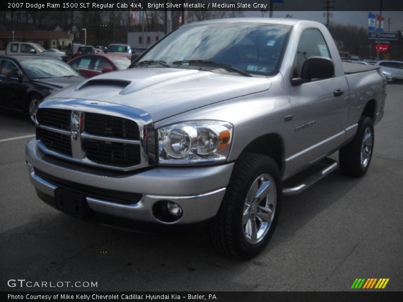 Bright Silver Metallic / Medium Slate Gray 2007 Dodge Ram 1500 SLT Regular Cab 4x4