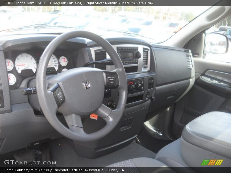 Bright Silver Metallic / Medium Slate Gray 2007 Dodge Ram 1500 SLT Regular Cab 4x4