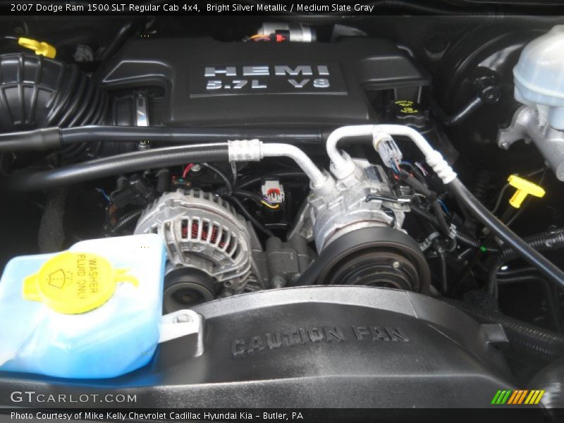 Bright Silver Metallic / Medium Slate Gray 2007 Dodge Ram 1500 SLT Regular Cab 4x4