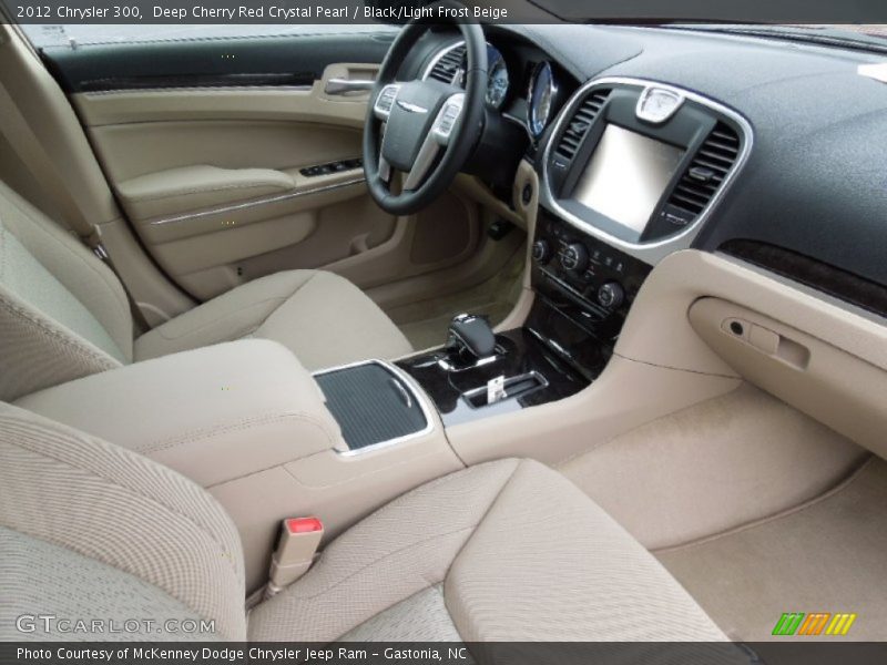 Deep Cherry Red Crystal Pearl / Black/Light Frost Beige 2012 Chrysler 300