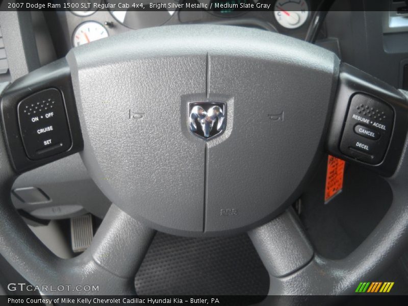 Bright Silver Metallic / Medium Slate Gray 2007 Dodge Ram 1500 SLT Regular Cab 4x4