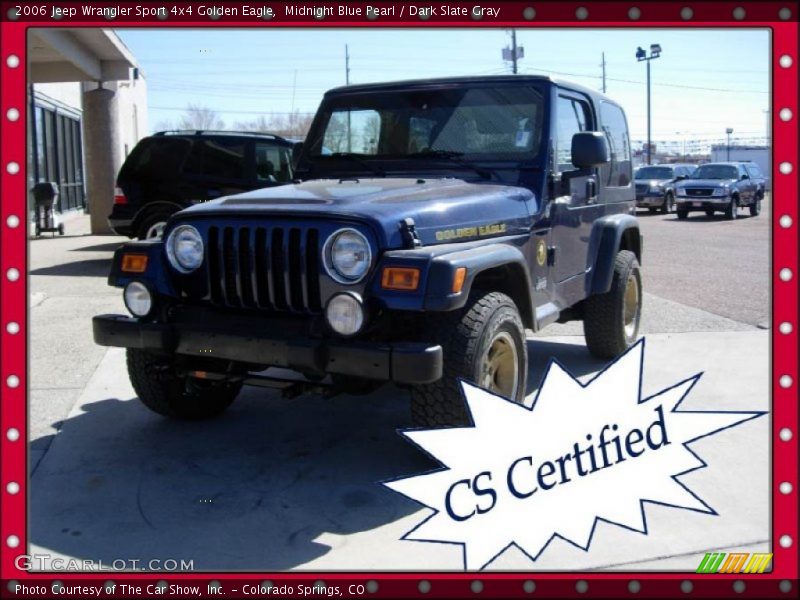 Midnight Blue Pearl / Dark Slate Gray 2006 Jeep Wrangler Sport 4x4 Golden Eagle