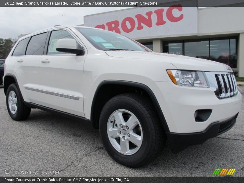 Stone White / Dark Graystone/Medium Graystone 2012 Jeep Grand Cherokee Laredo