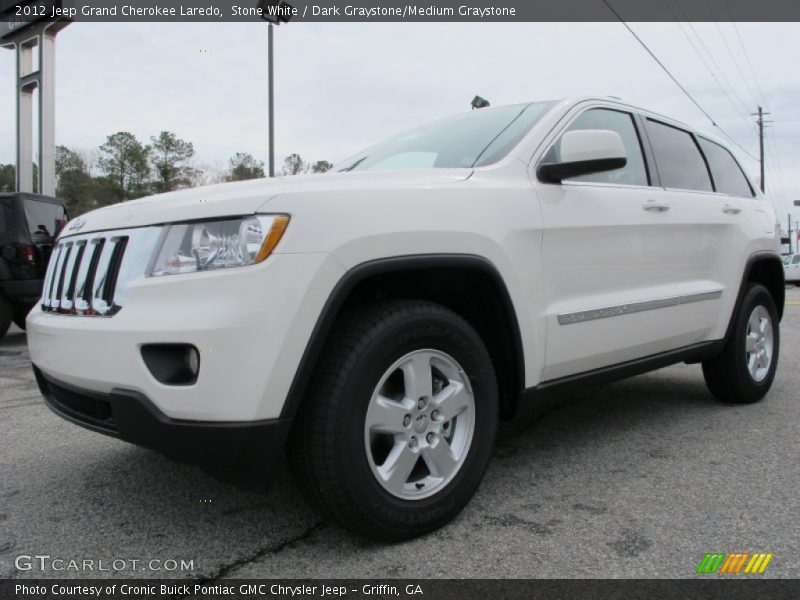 Stone White / Dark Graystone/Medium Graystone 2012 Jeep Grand Cherokee Laredo