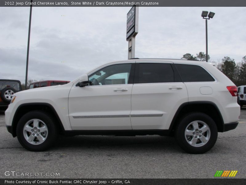 Stone White / Dark Graystone/Medium Graystone 2012 Jeep Grand Cherokee Laredo