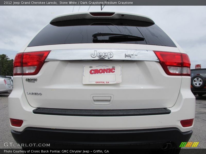 Stone White / Dark Graystone/Medium Graystone 2012 Jeep Grand Cherokee Laredo