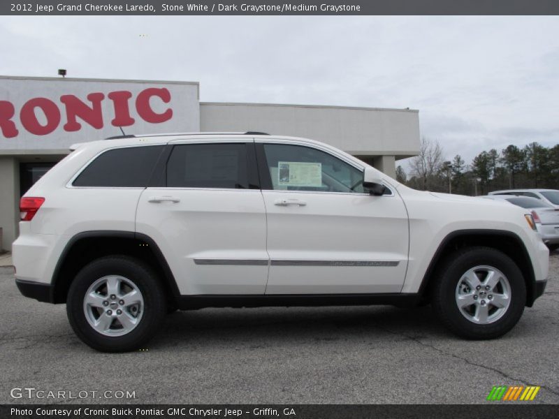 Stone White / Dark Graystone/Medium Graystone 2012 Jeep Grand Cherokee Laredo