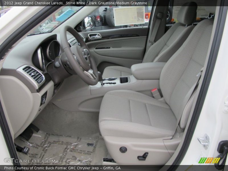 Stone White / Dark Graystone/Medium Graystone 2012 Jeep Grand Cherokee Laredo