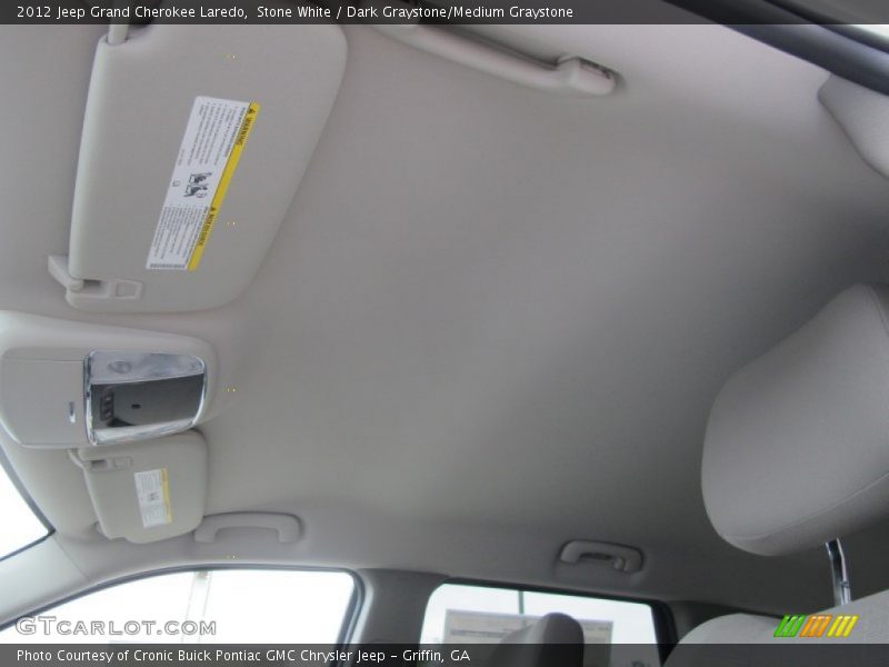 Stone White / Dark Graystone/Medium Graystone 2012 Jeep Grand Cherokee Laredo