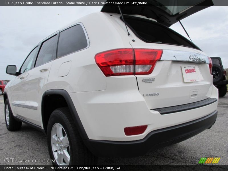 Stone White / Dark Graystone/Medium Graystone 2012 Jeep Grand Cherokee Laredo