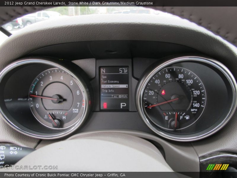 Stone White / Dark Graystone/Medium Graystone 2012 Jeep Grand Cherokee Laredo
