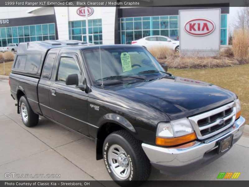 Black Clearcoat / Medium Graphite 1999 Ford Ranger XLT Extended Cab